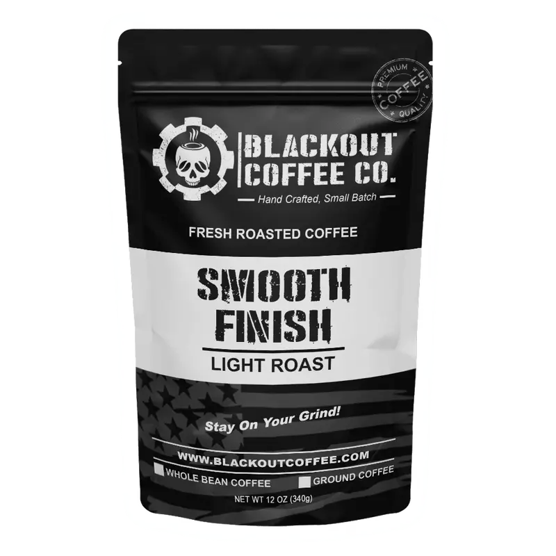 Smooth Finish Coffee - 100% Arabica Beans - Light Roast Coffee - Ground and Whole Bean Coffee - Coffee Company - Small Batch ...