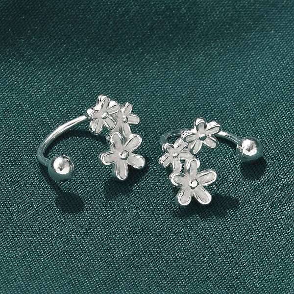 S999 Sterling Silver Stud Earrings for Women
