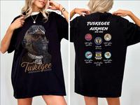 Tuskegee American Heroes T-Shirt Men's Streetwear Top with Graphic Design, Tuskegee Shirt