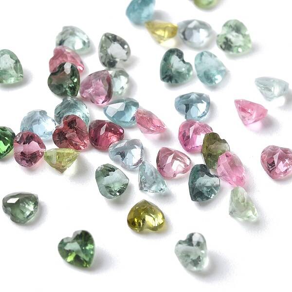 Faceted Natural Tourmaline Cabochons