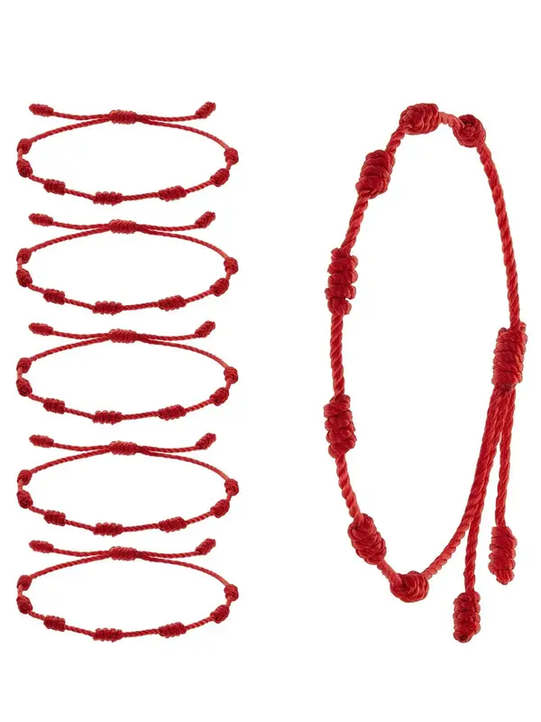 Women's Solid Braided Knot Bracelet, Cute Trendy Adjustable String Bracelets for Men, Fashionable Classic Women Jewelry for D...