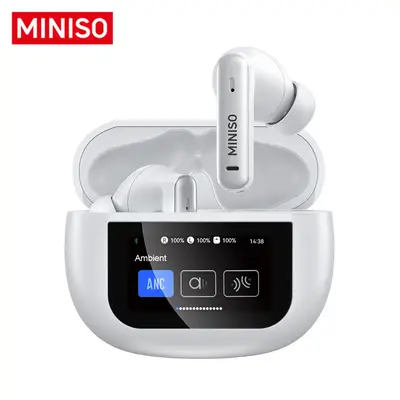 MINISO X25 TWS Bluetooth Headphones,Earbuds with Full Color Display, ANC Noise Cancelling , in-Ear Earphone for iPhone Andrio...