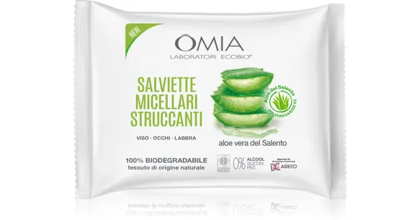 Omia Eco Bio Visage Micellar Make-up Remover Wipes With Aloe 20 Pcs