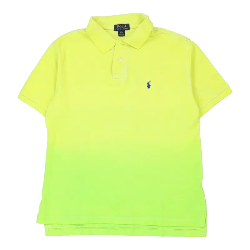Age 14 Ralph Lauren Polo Shirt - Large Yellow Cotton