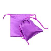 [Gift] Bling Hair 1pc Purple Silk Drawstring Storage Bag Wig Packaging Multi Purpose Bags