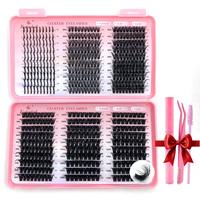 Mixed Length Individual False Eyelashes, Natural Look Eyelash Extensions, Self Grafting Curl Eyelashes, Eye Makeup Enhancemen...