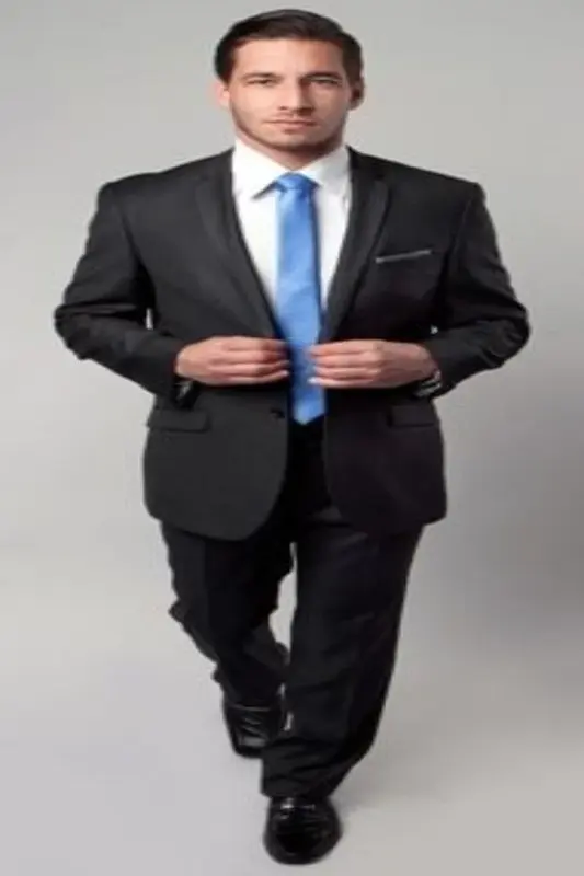 Tazio Men's Slim-Fit Sharkskin Stripe 2-Piece Suit