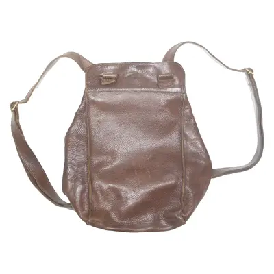 DE SAC Womens Backpack Bag Brown Leather