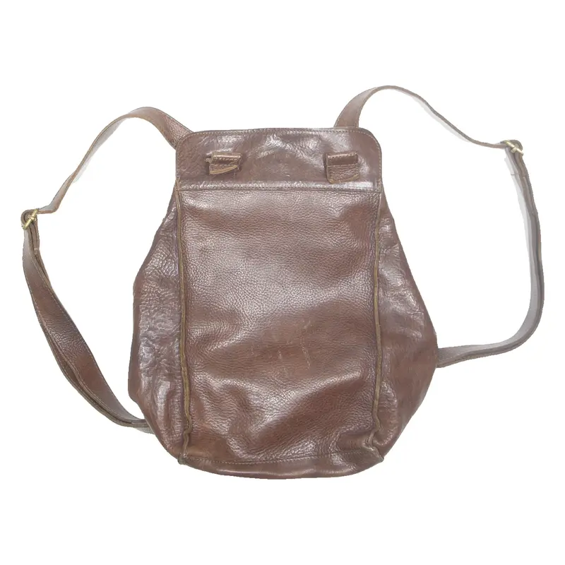 DE SAC Womens Backpack Bag Brown Leather