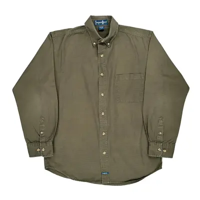 Insignia Decor Shirt - Medium Green Cotton