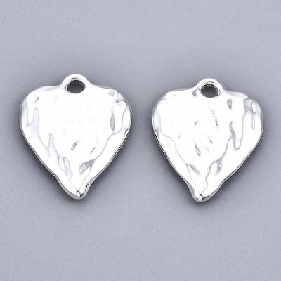 Rack Plating Hammered Alloy Pendants