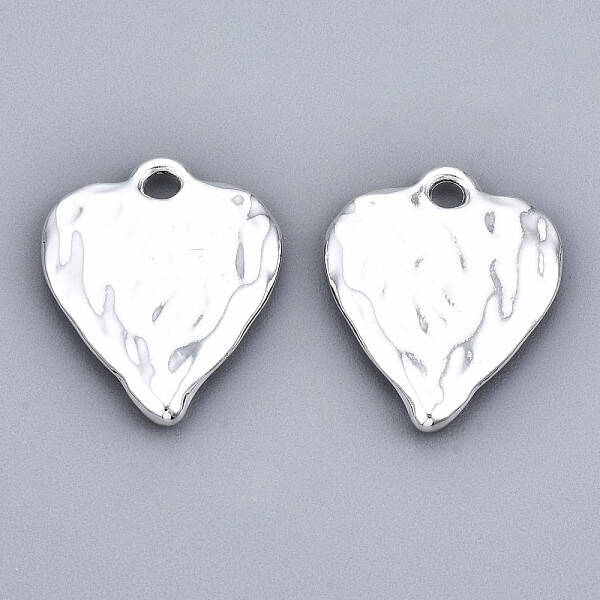 Rack Plating Hammered Alloy Pendants