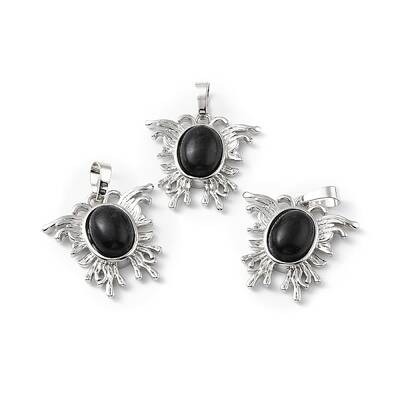 Natural Obsidian Pendants