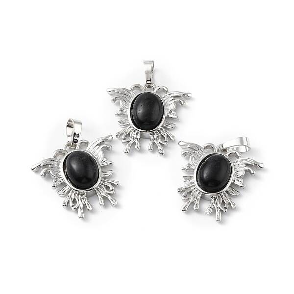 Natural Obsidian Pendants