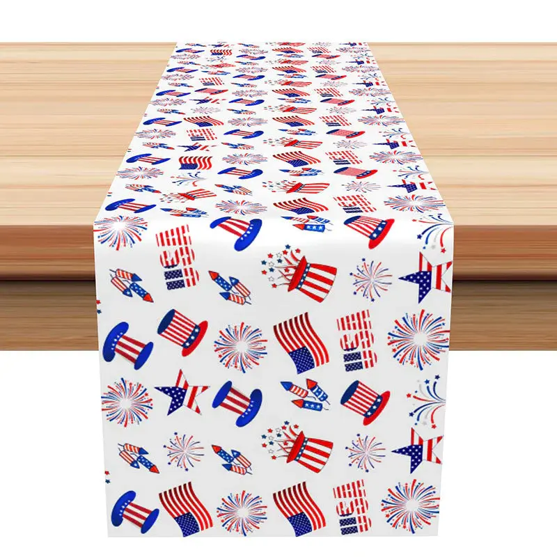 Ameican Flag Sparkle Independence Day Table Runner - Aperturee