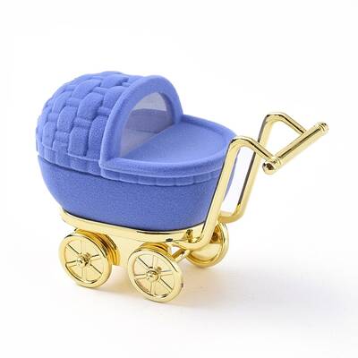 Baby Carriage Shape Velvet Jewelry Boxes