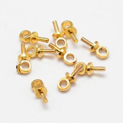 Brass Cup Pearl Peg Bails Pin Pendants