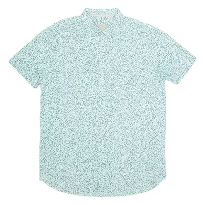 BENCH Mens Shirt Blue Crazy Pattern L
