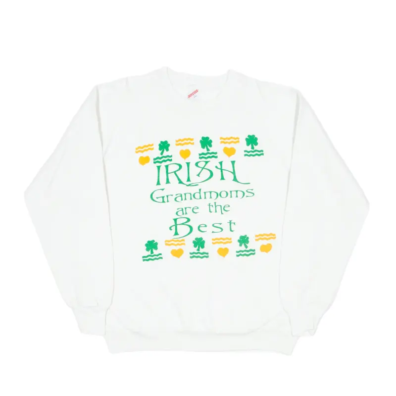 JERZEES Irish Grandmoms Are The Best Sweatshirt Cream Mens L