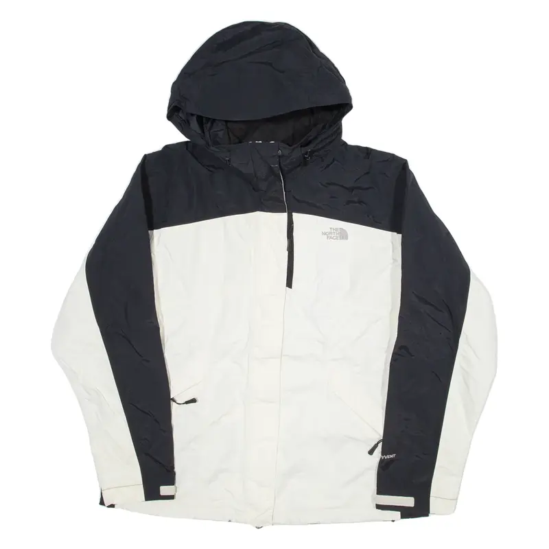 THE North FACE Womens Jacket White Nylon Hooded L