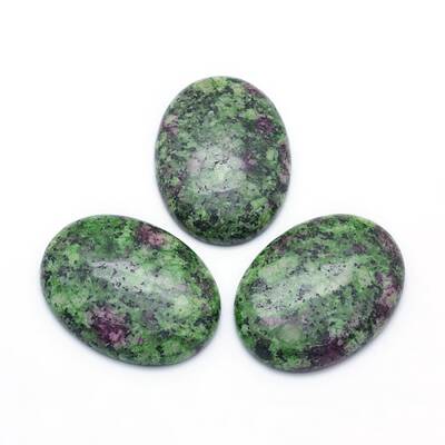 Natural Ruby in Zoisite Cabochons
