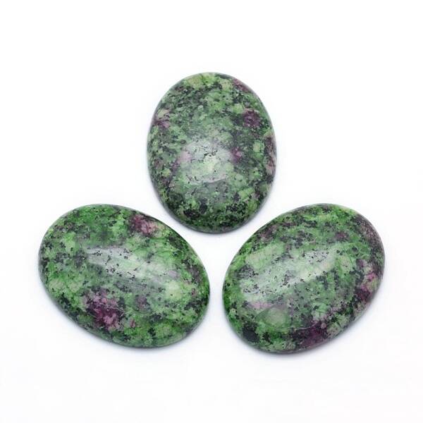 Natural Ruby in Zoisite Cabochons