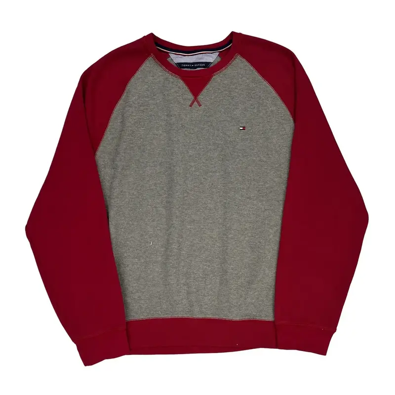 Tommy Hilfiger Sweatshirt - XL Grey Cotton Blend