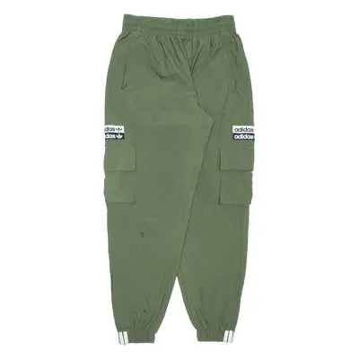 ADIDAS Womens Track Pants Green Tapered UK 8 W28 L29
