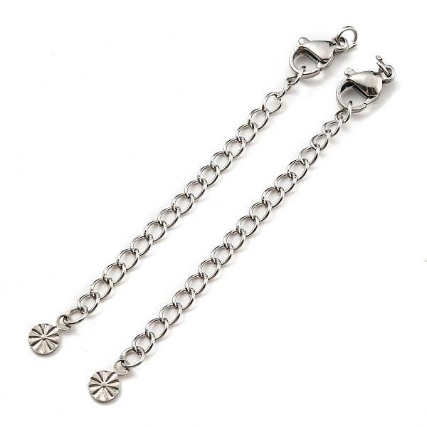 Tarnish Resistant 304 Stainless Steel Curb Chain Extender