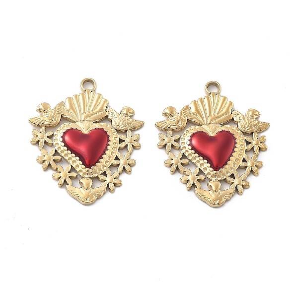 304 Stainless Steel Enamel Pendants