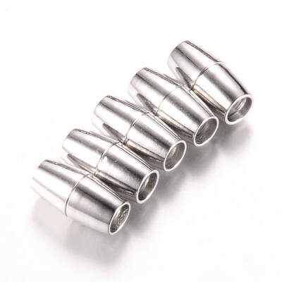 Brass Magnetic Clasps with Glue-in Ends
