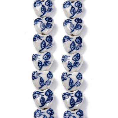 Handmade Blue and White Porcelain Beads Strands