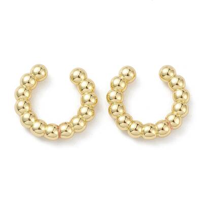 Rack Plating Brass Cuff Earrings