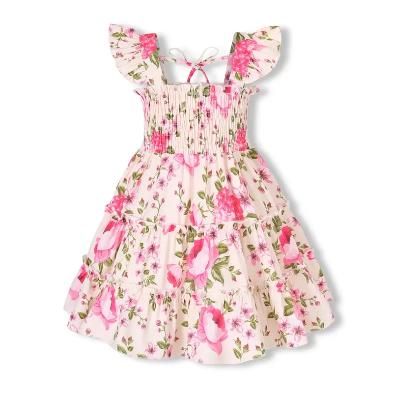 Girl Dress Kids Sleeveless Ruffle Dresses for Girls Summer Outfits Beach Sundress kids clothes