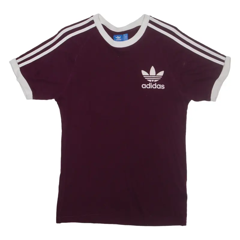 ADIDAS Mens T-Shirt Maroon S