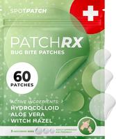 PatchRx Bug Bite Itch Relief Patches (60 Pack) – Safe, effective relief for kids' mosquito & outdoor bites, perfect for sum...