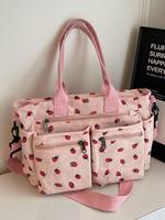 Women's Strawberry Pattern Tote Bag,  Biggie Bag Upgraded Large, Unique Bags, Large Capacity Shoulder Bag for Daily Used, Cas...
