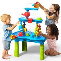 Water Table for Toddlers 3-5 | Outdoor Toys Water Play Table, Magnetic Fishing Toy Game Set, Summer Splash Pond Showers Sand ...
