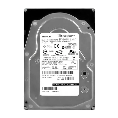 TD653 Dell 73GB Ultra-320 SCSI 15000 3.5-inch Hard Drive