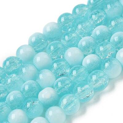 Crackle Glass Beads Strands
