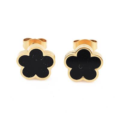 Flower Resin Stud Earrings