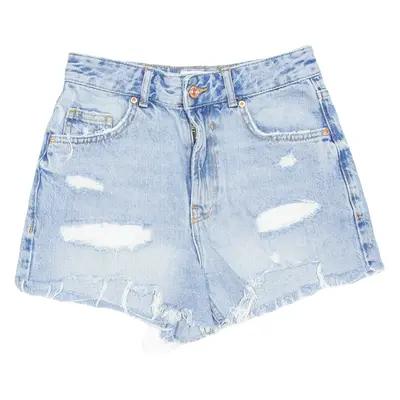 BERSHKA Womens Denim Shorts Blue XS W25