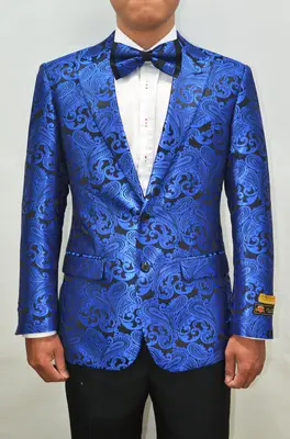 Paisley-100 Royal Blue - Mens Wholesale Blazers