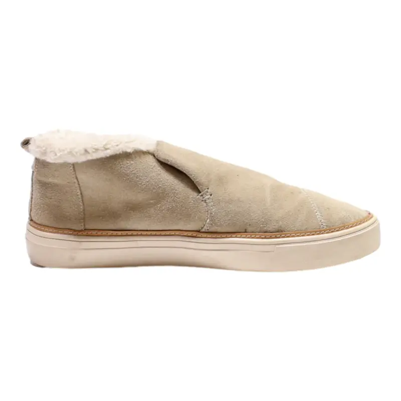 TOMS Ankle Boots Grey Leather Womens UK 7.5