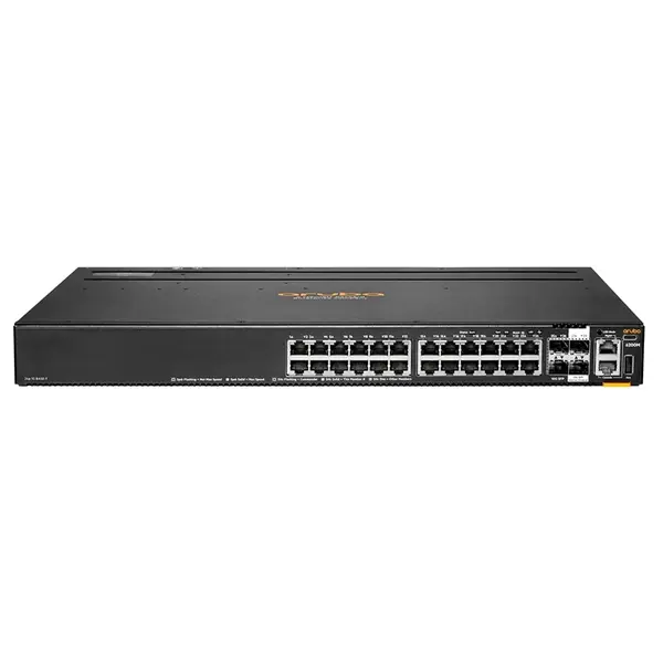 HP R8Q68-61001 | Aruba CX 6200M Series 24-Ports 10/100/1000Base-T RJ-45 PoE Class 4 4-Ports 10GBase-X SFP+ Gigabit Ethernet S...