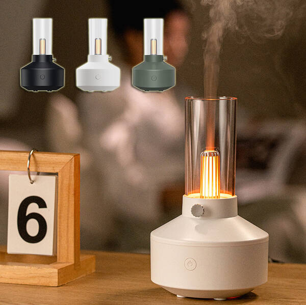 Retro Light Aroma Diffuser Essential Oil LED Light Filament Night Light  Air Humidifier For Home