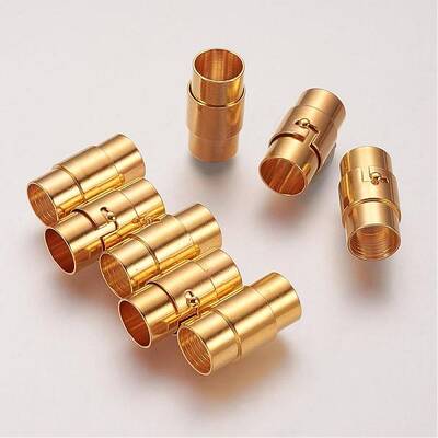 Brass Locking Tube Magnetic Clasps