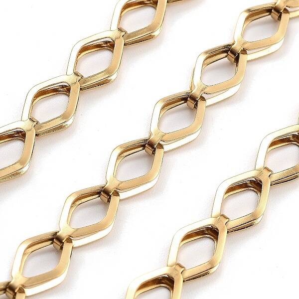 PVD Vacuum Plating 304 Stainless Steel Link Chain