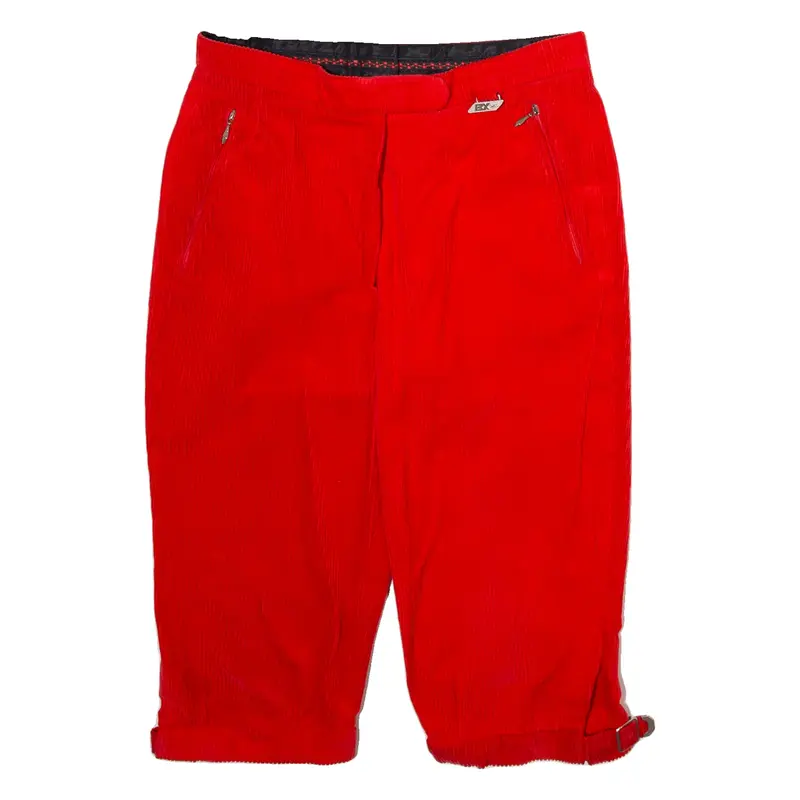 BX SWISS Womens Corduroy Shorts Red S W28