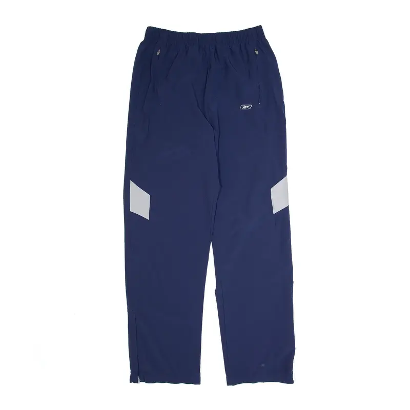 REEBOK Sports Blue Regular Straight Track Pants Mens M W28 L31
